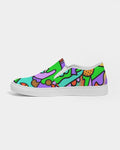 abstract_colors_vector_psychedelic_pattern_7680x4800 Men's Slip-On Canvas Shoe
