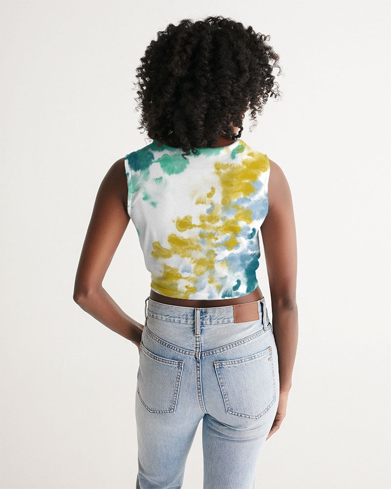 Watercolor Women's Twist-Front Tank