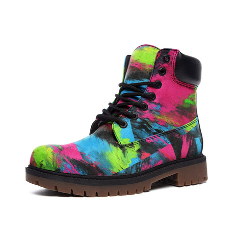 Wet Paint Casual Leather Lightweight boots