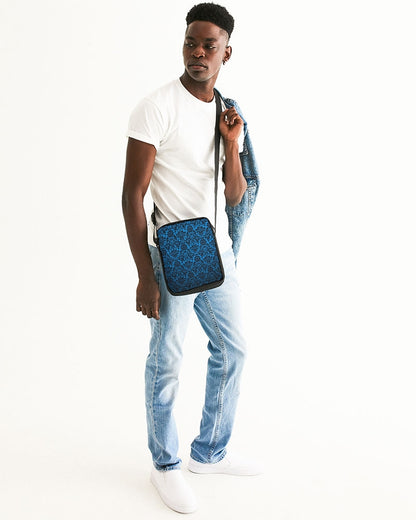 chandelier blue Messenger Pouch