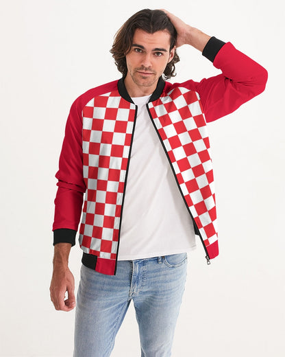 checkered Men's Bomber Jacket