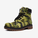 Camo (green) Casual Leather Lightweight boots