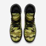 Camo (green) Casual Leather Lightweight boots