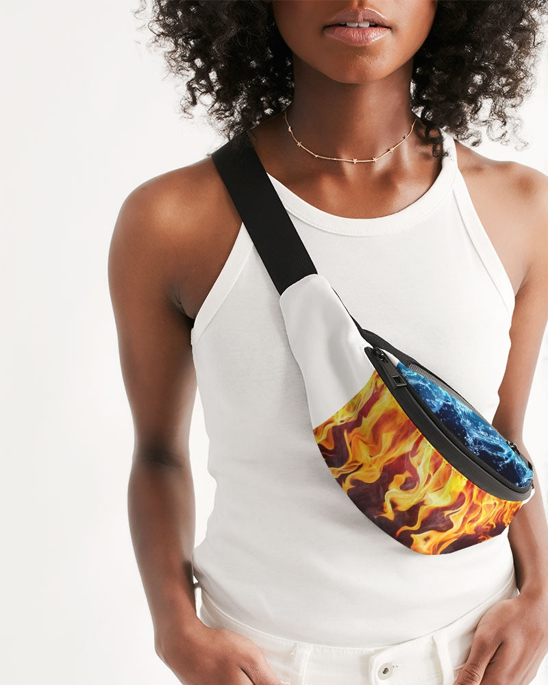 Water fire Crossbody Sling Bag