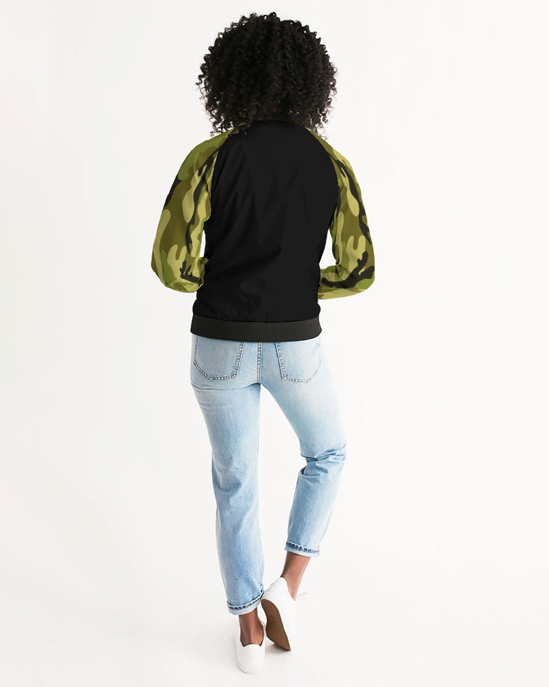 Camo (green) Women's Bomber Jacket