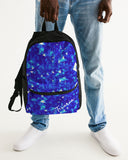 Crystal Blue Small Canvas Backpack