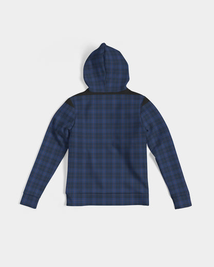 Blue Plaid Women's Hoodie