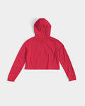 Candy Apple Red Women's Cropped Hoodie
