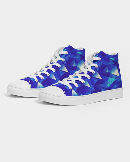 Crystal Blue Women's Hightop Canvas Shoe