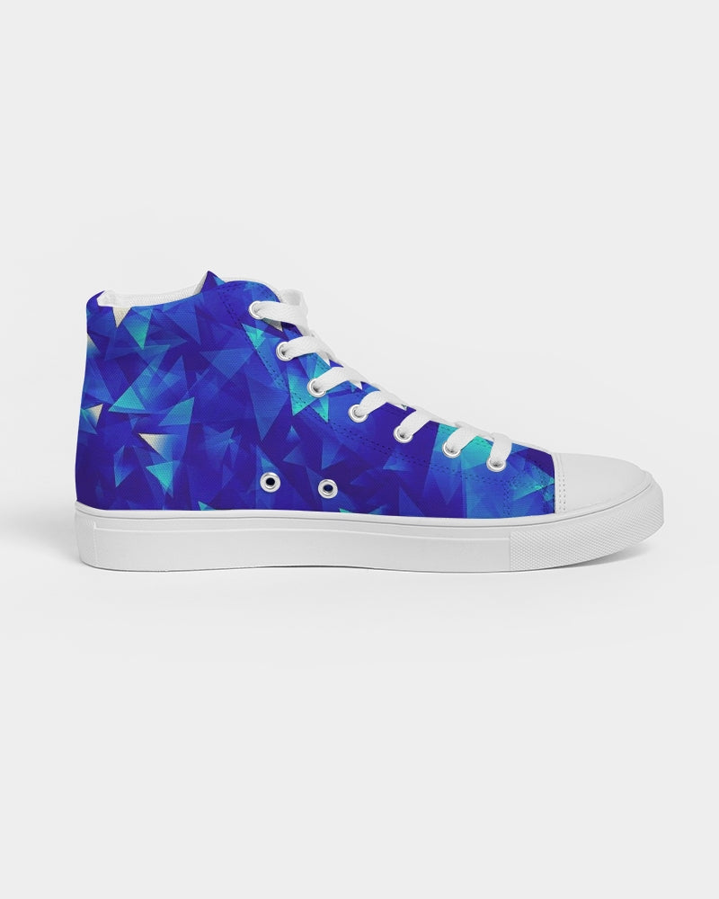 Crystal Blue Women's Hightop Canvas Shoe