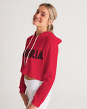 Candy Apple Red Women's Cropped Hoodie