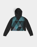 Triangle Women's Cropped Hoodie