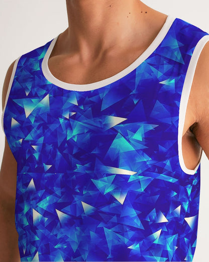 Crystal Blue Men's Sports Tank