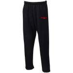 Texeria Open Bottom Sweatpants with Pockets