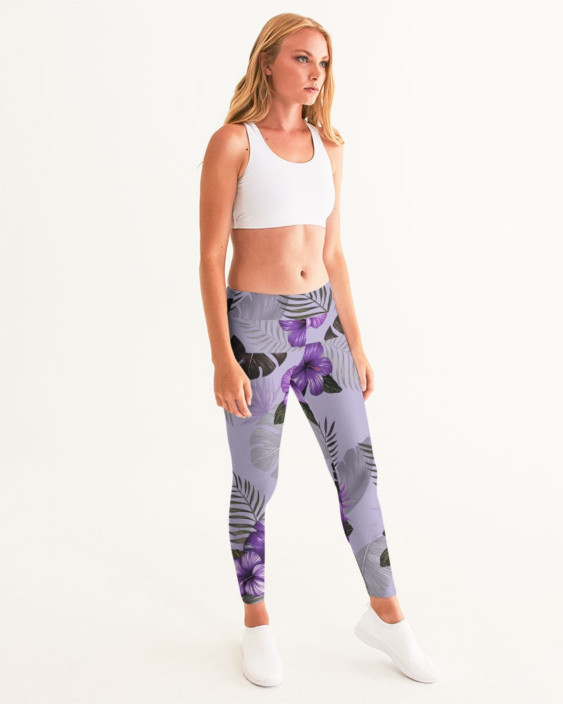 Purple Flower Women's Yoga Pants