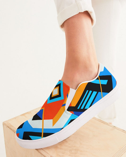 Aztec blue Women's Slip-On Canvas Shoe