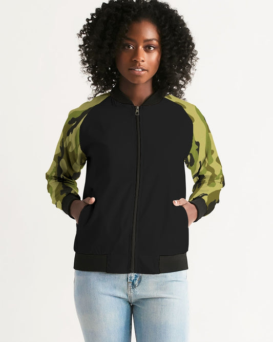 Camo 2 (green) Women's Bomber Jacket