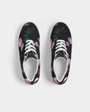 Dark Floral Men's Lace Up Canvas Shoe