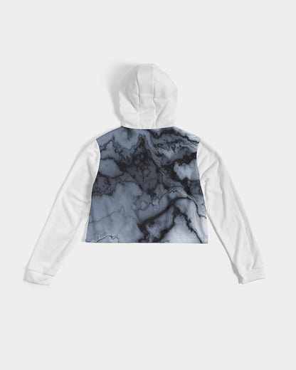 Marble Women's Cropped Hoodie