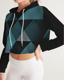 Triangle Women's Cropped Hoodie