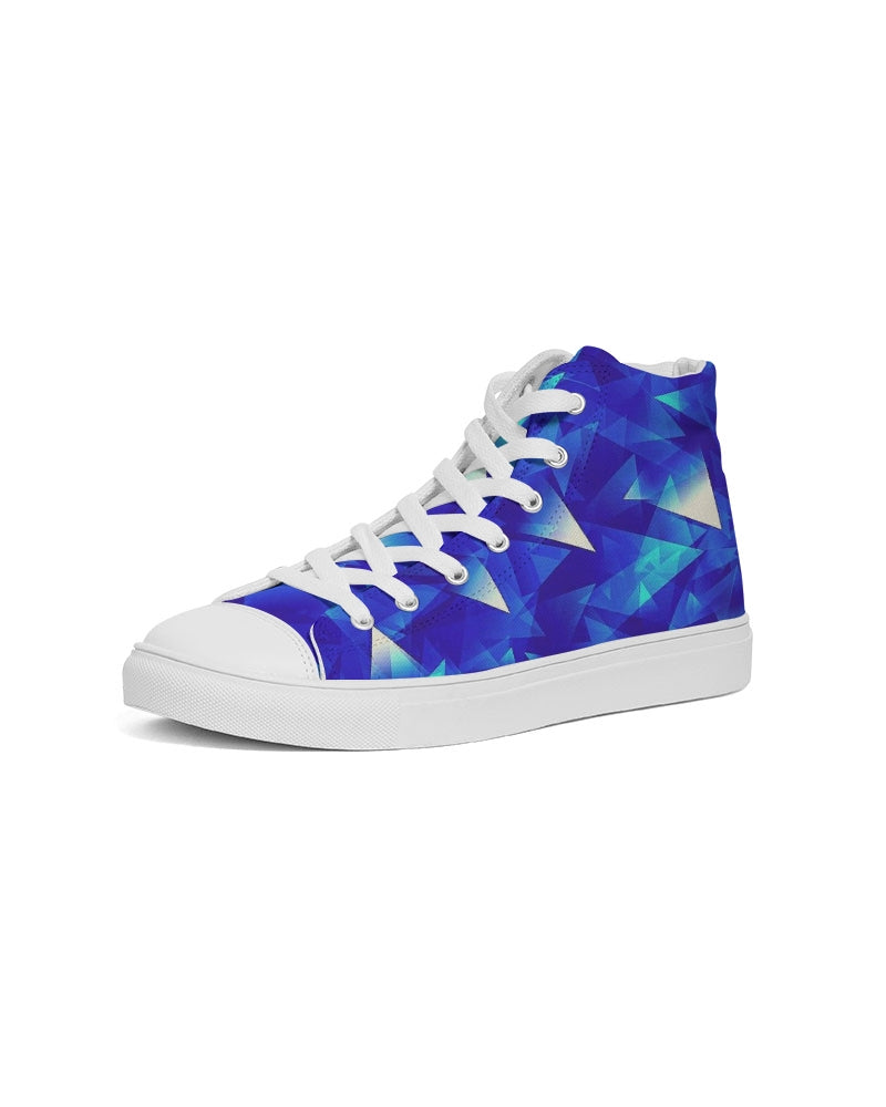 Crystal Blue Women's Hightop Canvas Shoe