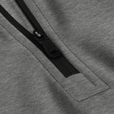 Saturn Quarter zip pullover (White)