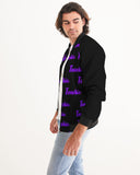 Texeria Monogram purple Men's Bomber Jacket