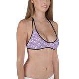 Poly Love Purple Bikini Top