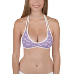 Poly Love Purple Bikini Top
