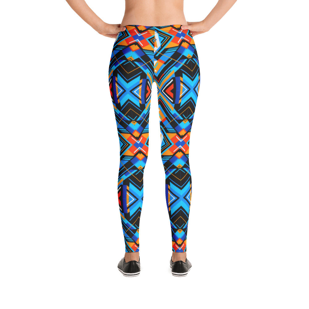 Aztec Blue 4 Leggings