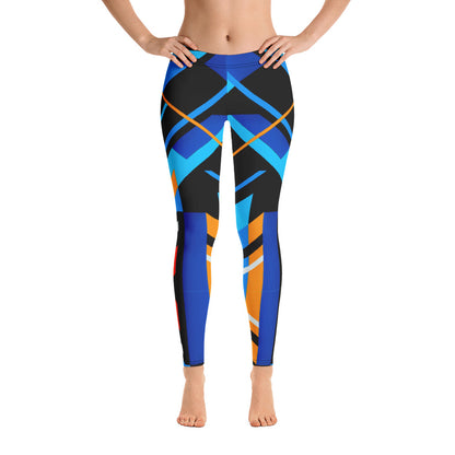 Aztec Blue 3 Leggings