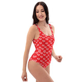 Poly Love Red One-Piece Swimsuit