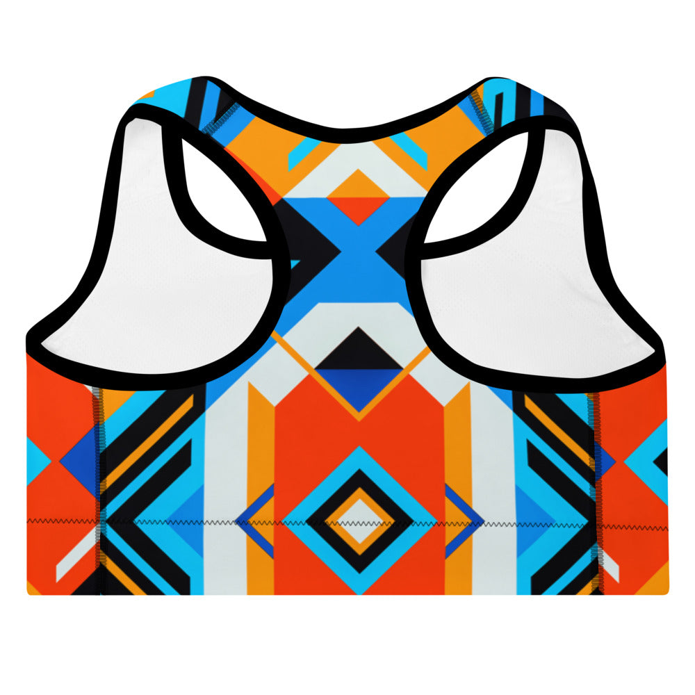 Aztec Blue Sports Bra