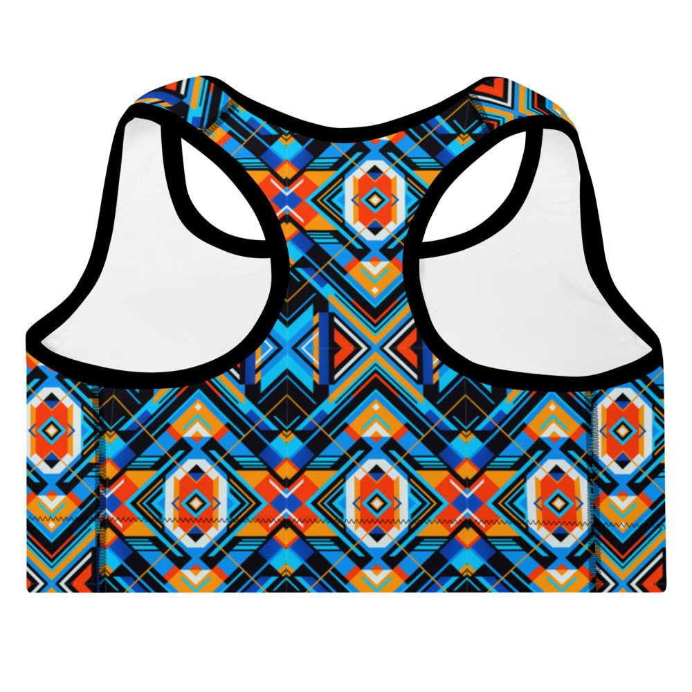 Aztec Blue 2 Sports Bra