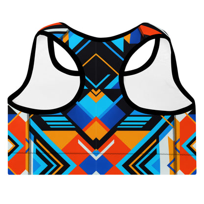 Aztec Blue 3 Sports Bra