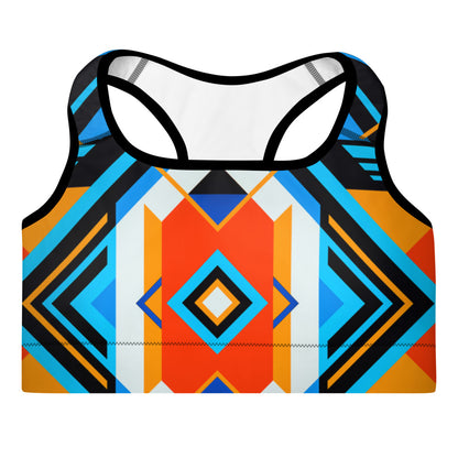 Aztec Blue Sports Bra