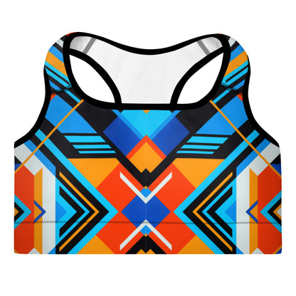 Aztec Blue 3 Sports Bra