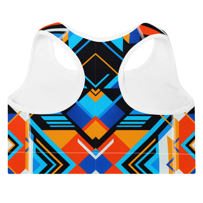 Aztec Blue 3 Sports Bra