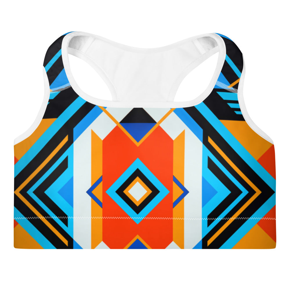 Aztec Blue Sports Bra