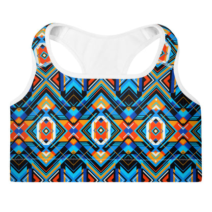 Aztec Blue 2 Sports Bra