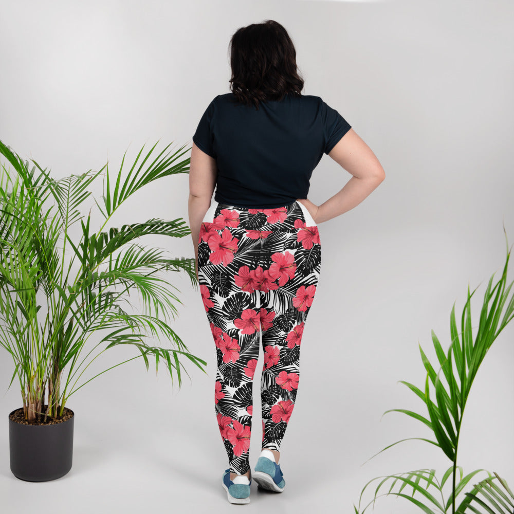 Hibiscus Plus Size Leggings