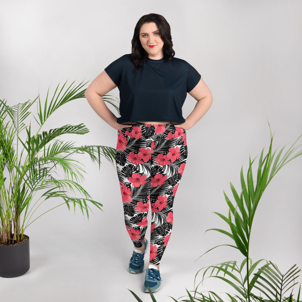 Hibiscus Plus Size Leggings