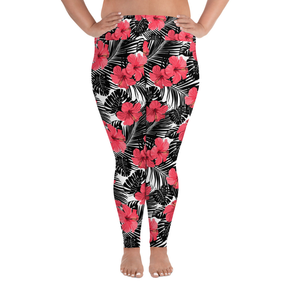 Hibiscus Plus Size Leggings