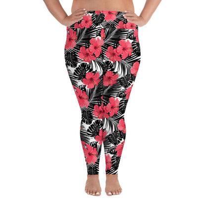 Hibiscus Plus Size Leggings