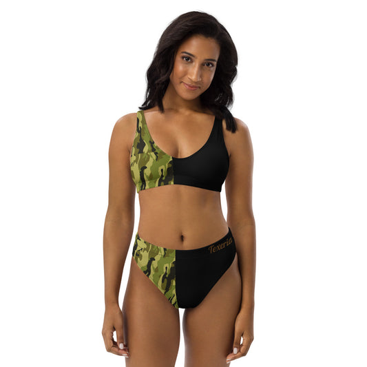 Camo 2 high-waisted bikini