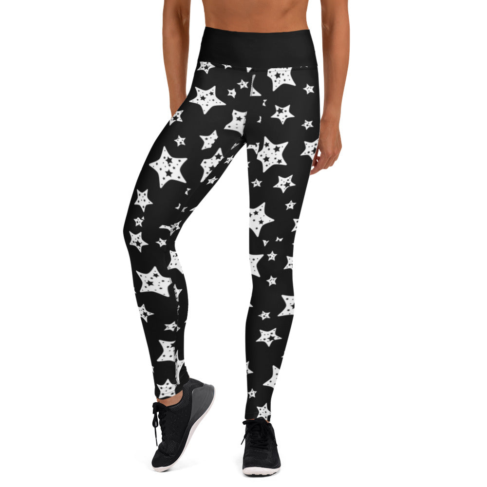 Stars Leggings black with without pockets