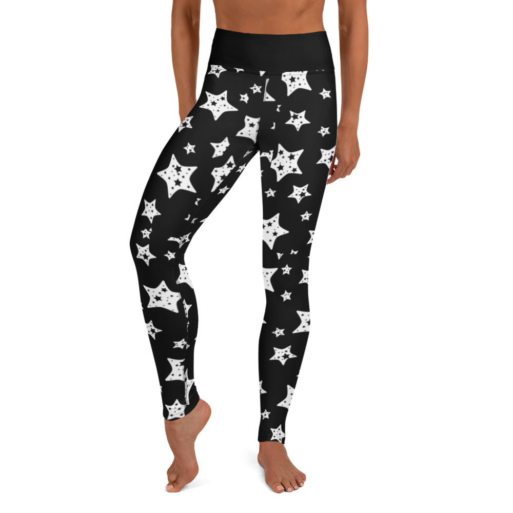 Stars Leggings black with without pockets