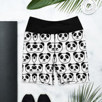 Panda 3 Black Yoga Shorts w/pockets