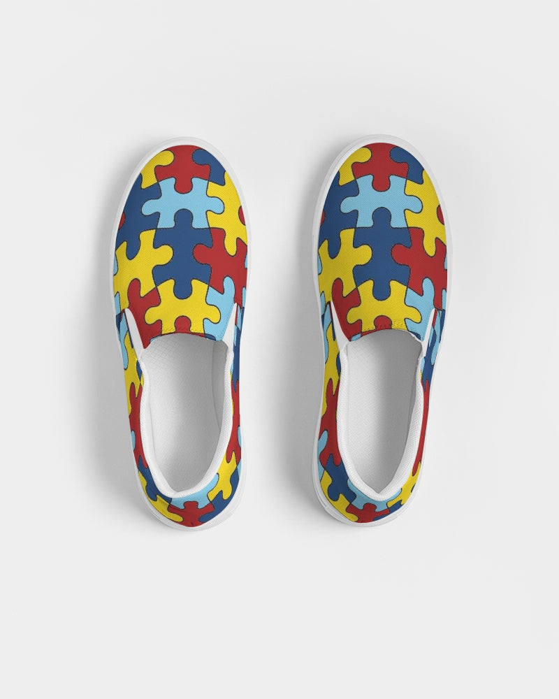 Autism Awareness FC4 Women's Slip-On Canvas Shoe