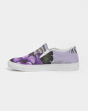 Purple Flower Women's Slip-On Canvas Shoe